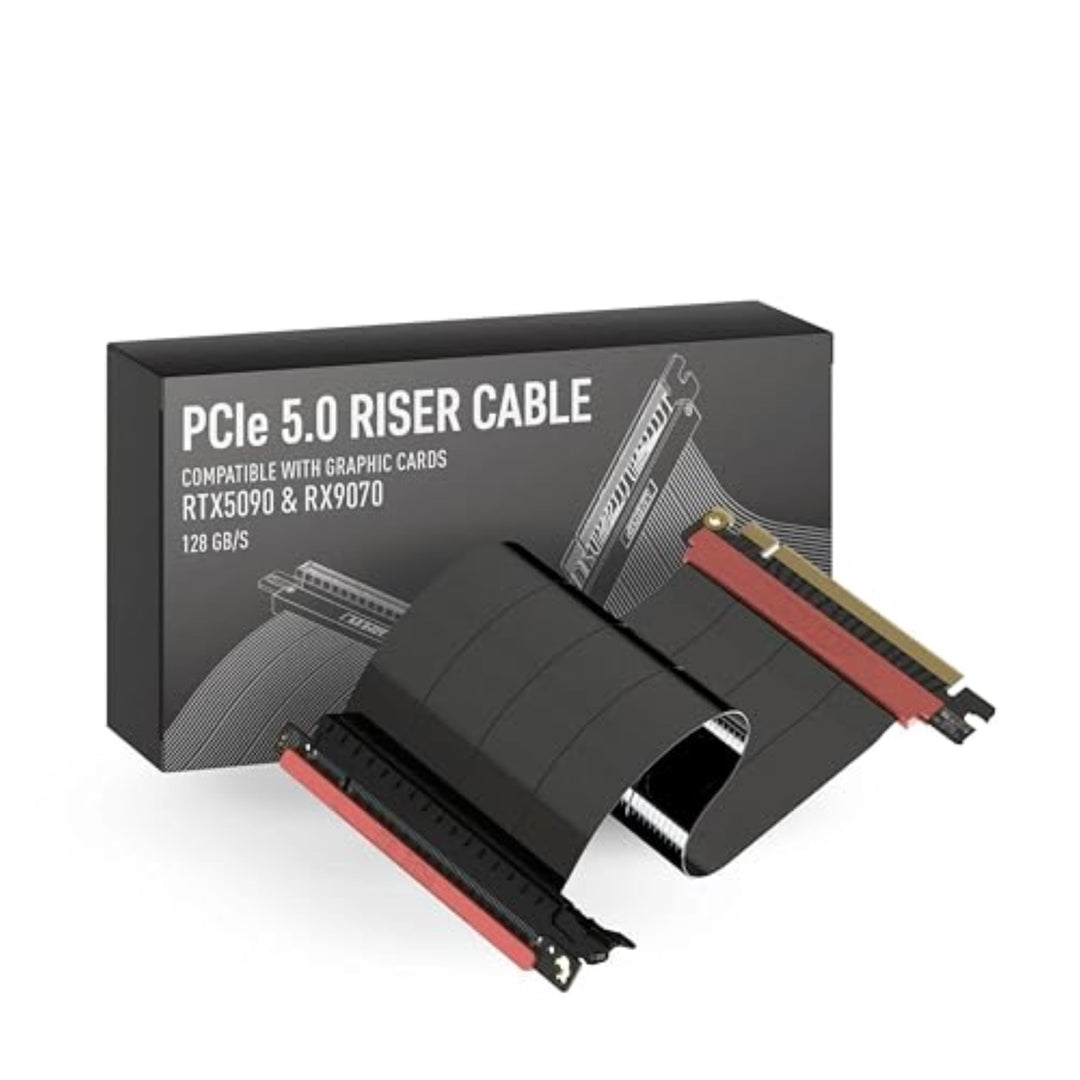 LINKUP - AVA5 PCIE 5.0 Riser-Kabel | RTX5090 RX9070 GPU Bereit | x16 128GB/s Geschwindigkeit | PCIe