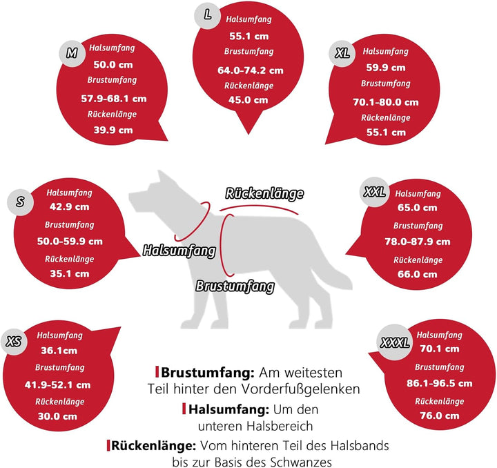 Hundemantel mit, Winddicht und wasserdicht, verdickter Kragen für Windschutz, verstellbare Schnalle,
