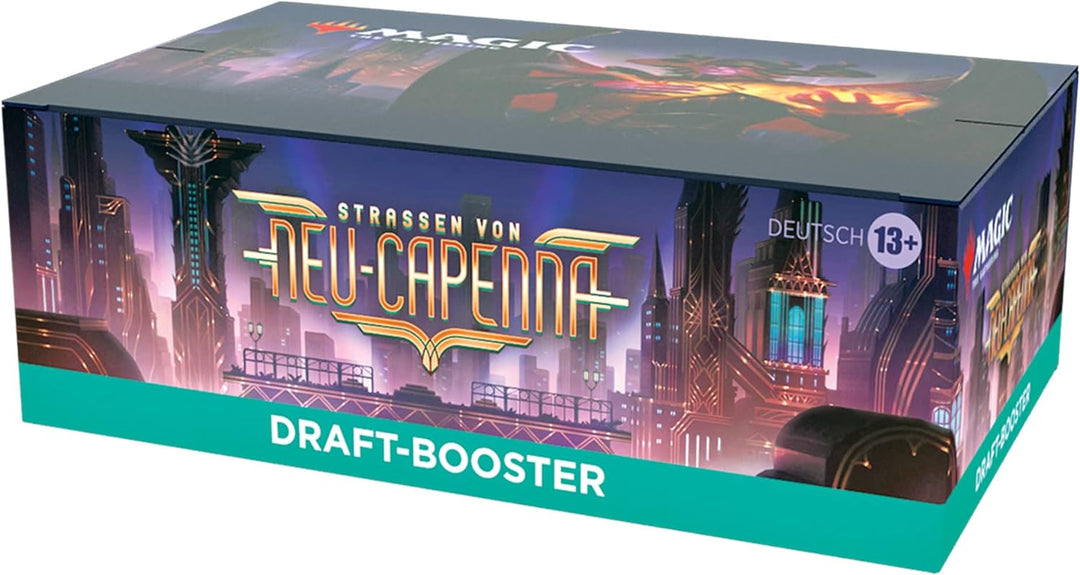 Magic The Gathering Streets of Neu-Capenna Draft Booster Display, 36 Boosters i 1 Box Topper (wersja