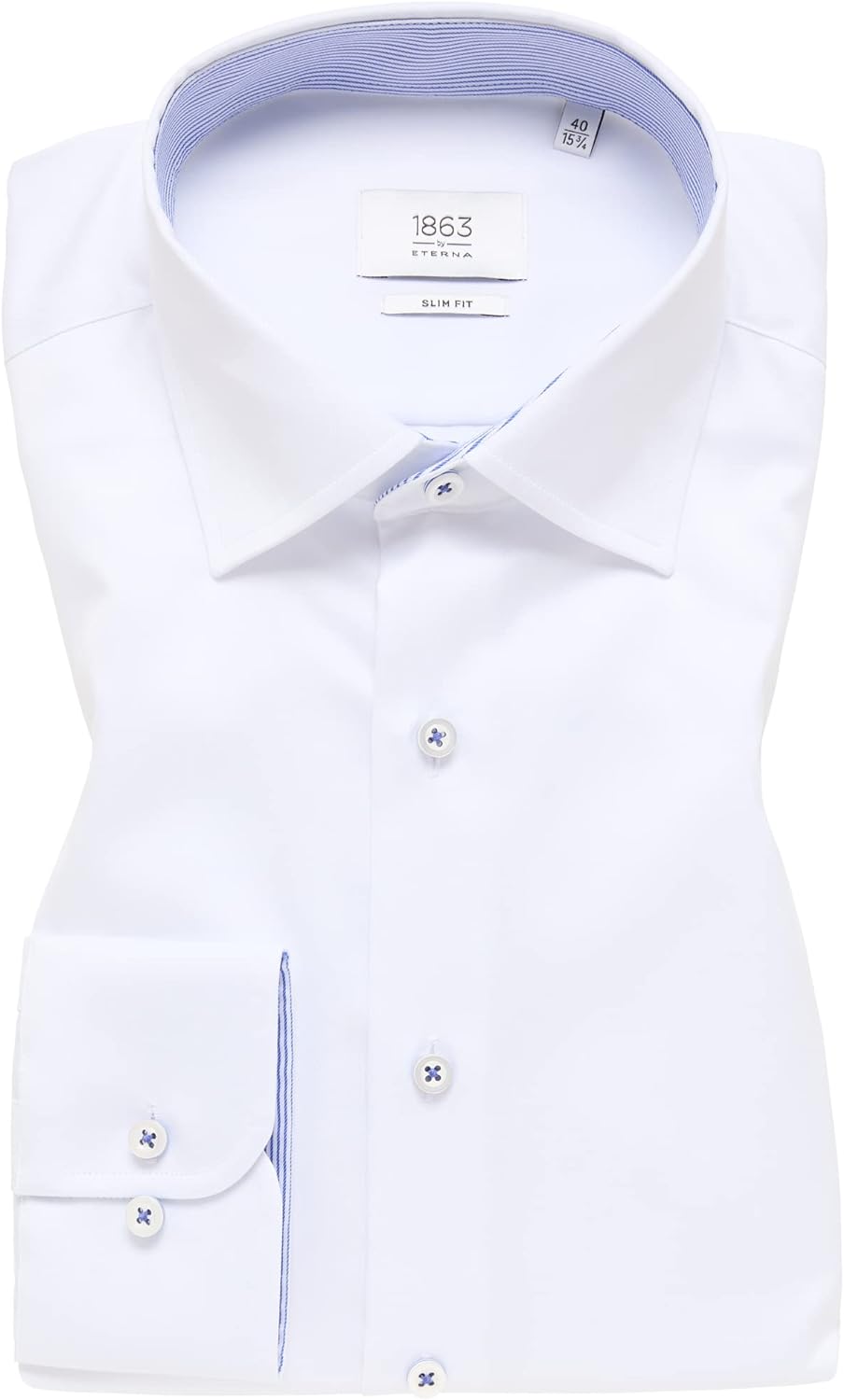 eterna Herren Luxury Shirt Slim FIT 1/1 weiss 41_H_1/1