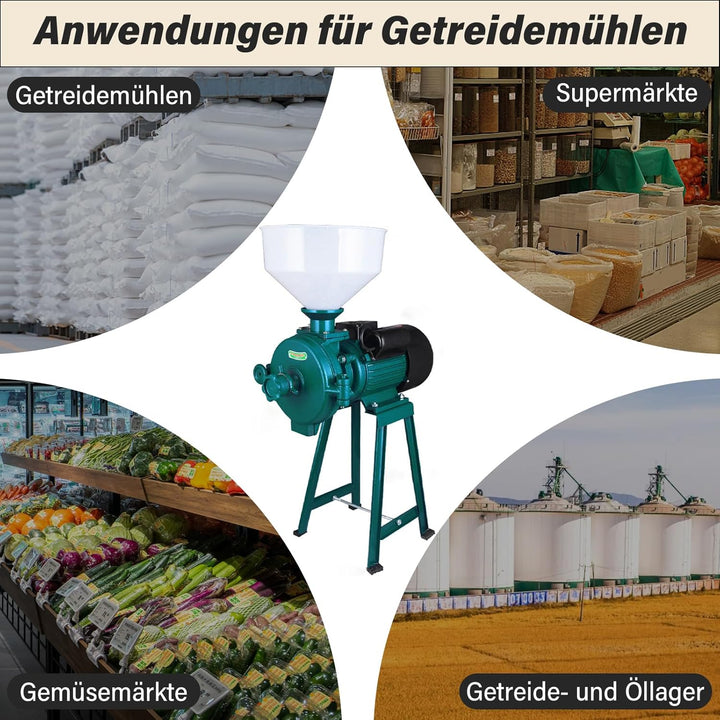 2200W 220V Getreidemühle, Elektrische Getreidemühle, Getreidemühle Edelstahl Getreidemühle Mühle Nus