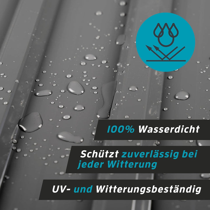 KAISER® Trapezblech 12er Set – Profilblech 115x46cm (6,35m²) anthrazit – Dachplatten verzinkt aus Me