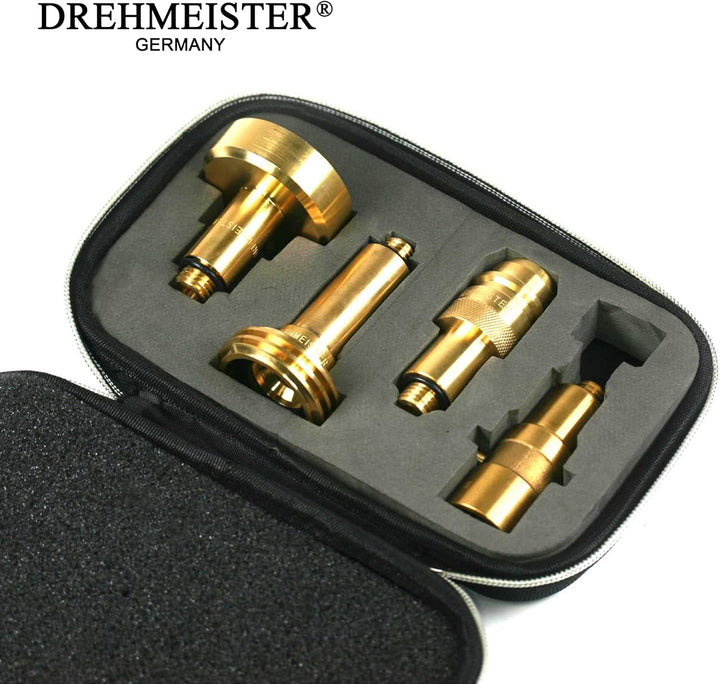 Drehmeister LPG Adapter Set M10 lang - für Gasfahrzeuge - Tankadapter mit Etui - Alle Europa Autogas