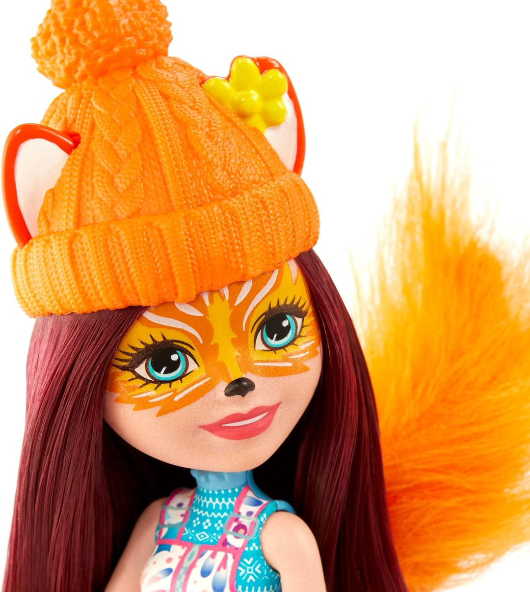 Enchantimals GJX31 - Schlittenfreunde Set mit Felicity Fox Puppe (15,24 cm), Tierfigur Flick, Schlit