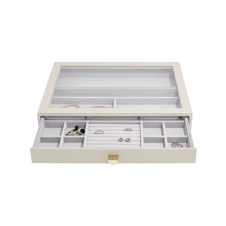 Stackers Oatmeal Supersize Jewellery Box Display Drawer, Oatmeal