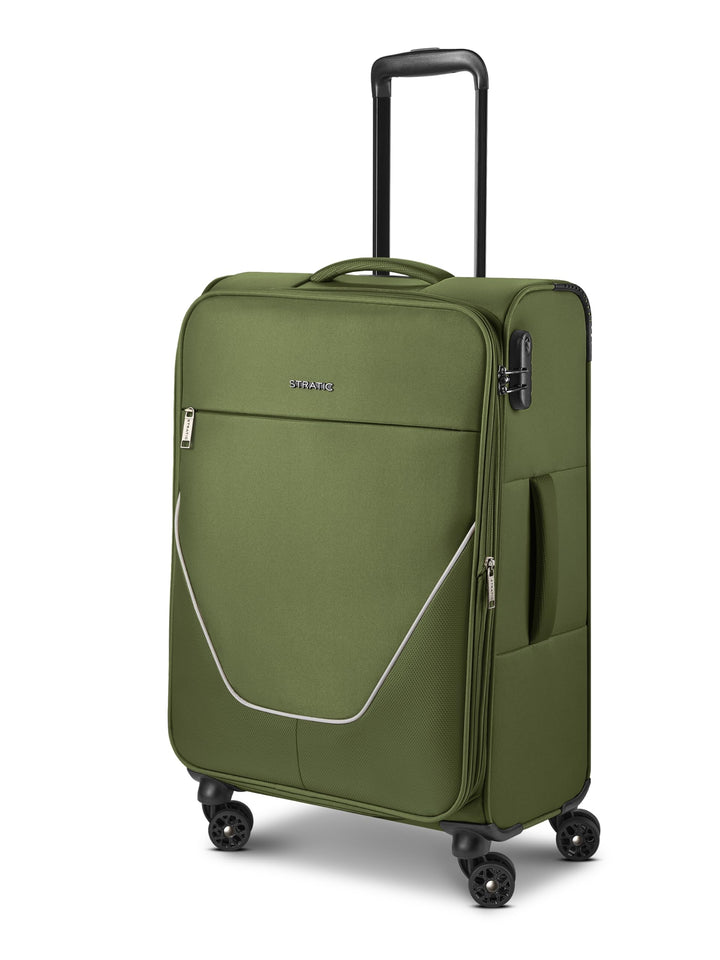 Stratic Check-in Koffer für Damen und Herren | mittelgrosser Trolley 42 x 26 x 65 cm aus hochwertige