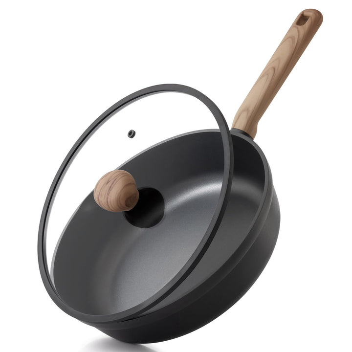 SENSARTE Antihaft Pfanne 28cm, Induktion Tiefe Bratpfanne 28cm/4L, 28cm/4L