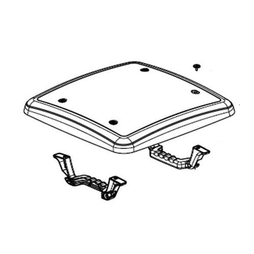Dometic Mini Heki S Glas kpl (Griff und Montageteile)
