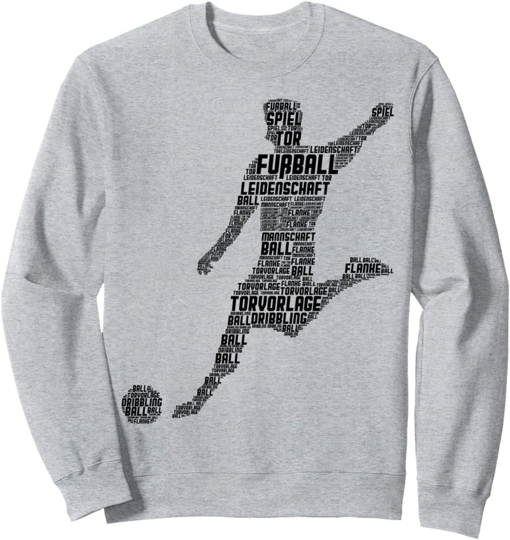 Fussballer Fussball Kinder Jungen Herren Sweatshirt