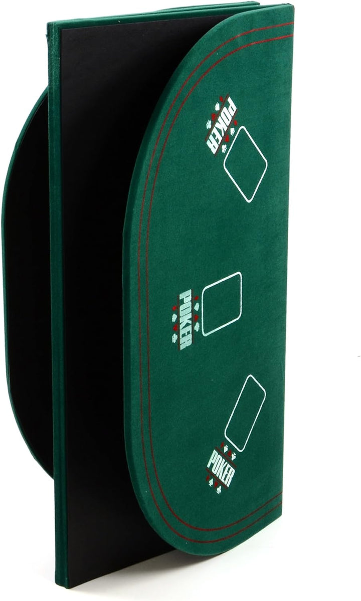 Nexos Trading Faltbare Tischauflage Casino Pokertisch Pokerauflage Holzverstärkt klappbar 160 x 80 c
