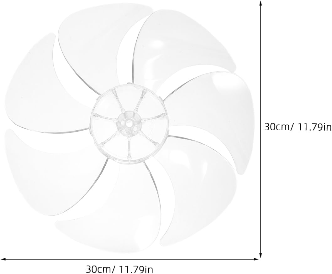 BESTOYARD Universeller Ersatz StandventilatorflüGel Und TischventilatorflüGel Aus Kunststoff 12 Zoll