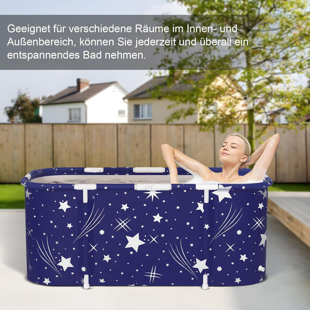 Badewanne Zusammenklappbare Badewanne Ideale Familienbadewanne Gartenpool für Kinder Leicht zu monti
