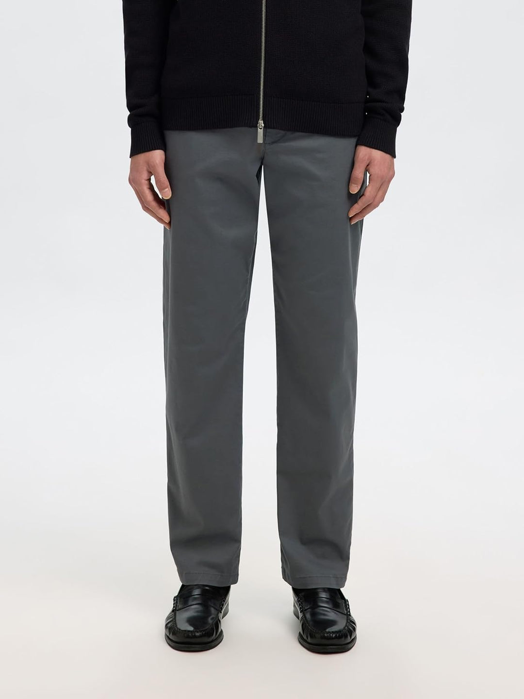 Selected Homme Male Chino 196 Straight Flex 32W / 34L Dark Shadow, 32W / 34L Dark Shadow