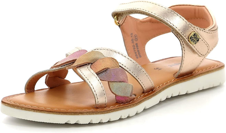 Kickers Mädchen Betty Sandale 24 EU Korallenrosa Metallisiert, 24 EU Korallenrosa Metallisiert