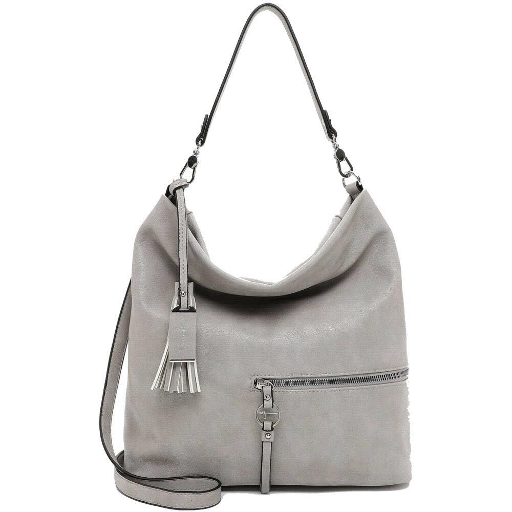 Tamaris Beutel TAS Nele 32802 Damen Handtaschen Uni Einheitsgrösse Lightgrey 810, Einheitsgrösse Lig