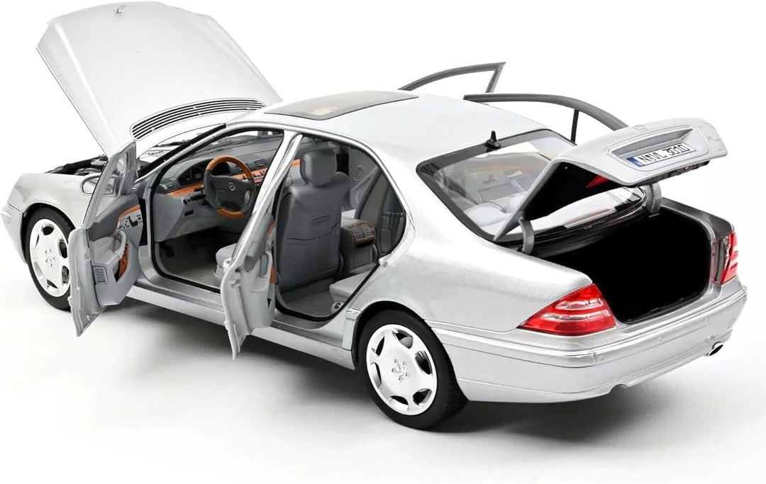 Norev Mercedes S600 S-Klasse W220 1998 Silber Modellauto 1:18