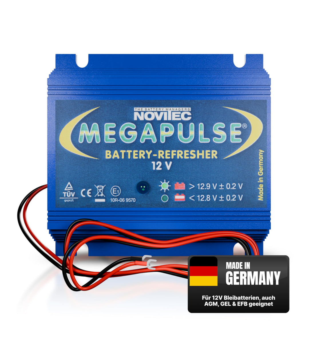 Novitec® Megapulse 12V Batteriepulser | Verlängert Batterielebensdauer & verbessert Ladeleistung | F
