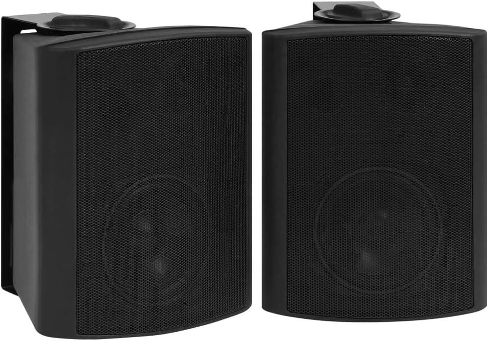 vidaXL Wandlautsprecher Stereo 2 STK. Schwarz Indoor Outdoor 100 W
