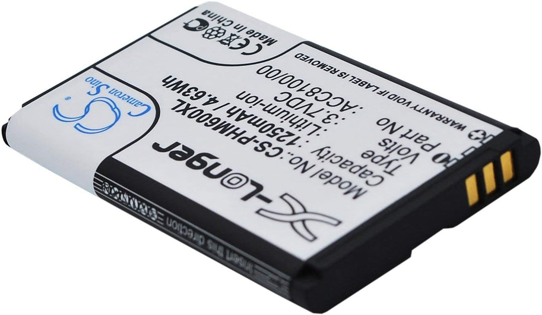 vintrons 1250 mAh/4.63 Wh Akku für Philips Pocket Memo DPM6000, Pocket Memo DPM7000, Pocket Memo DPM