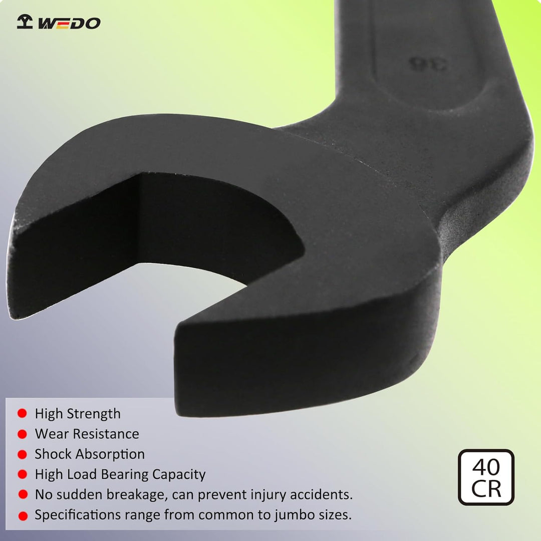 WEDO Einmaulschlüssel,offenem Ende,einmaulschlñssel,Schlagschrauber,40 Chrom-Vanadium-Stahl Schraube