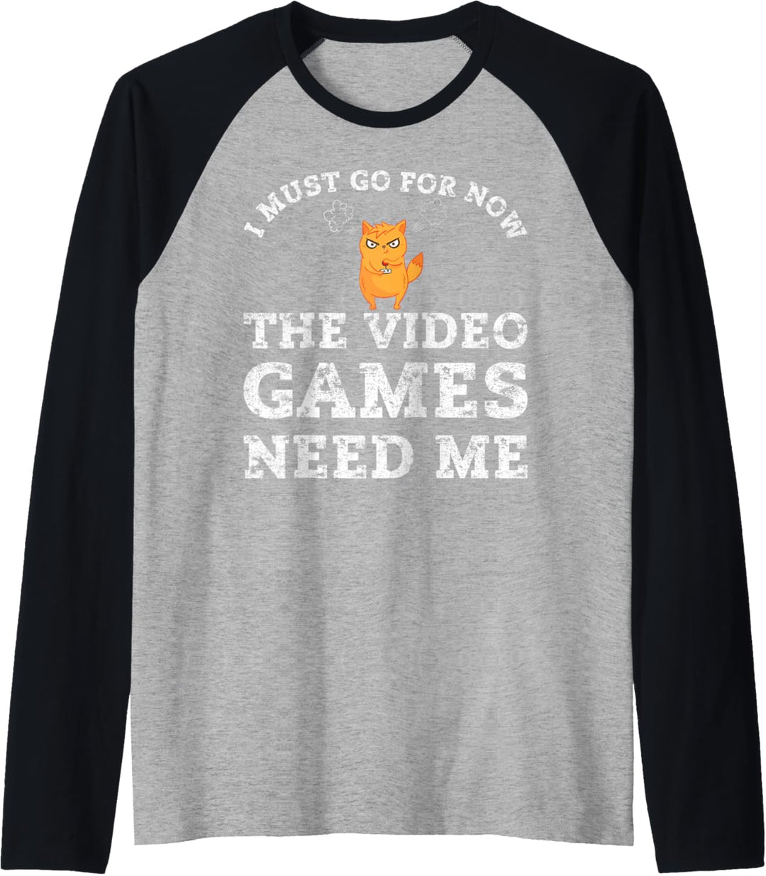 Video Gaming Taster Cat Streamer Funny Gamer Dad Geek Gift Raglan