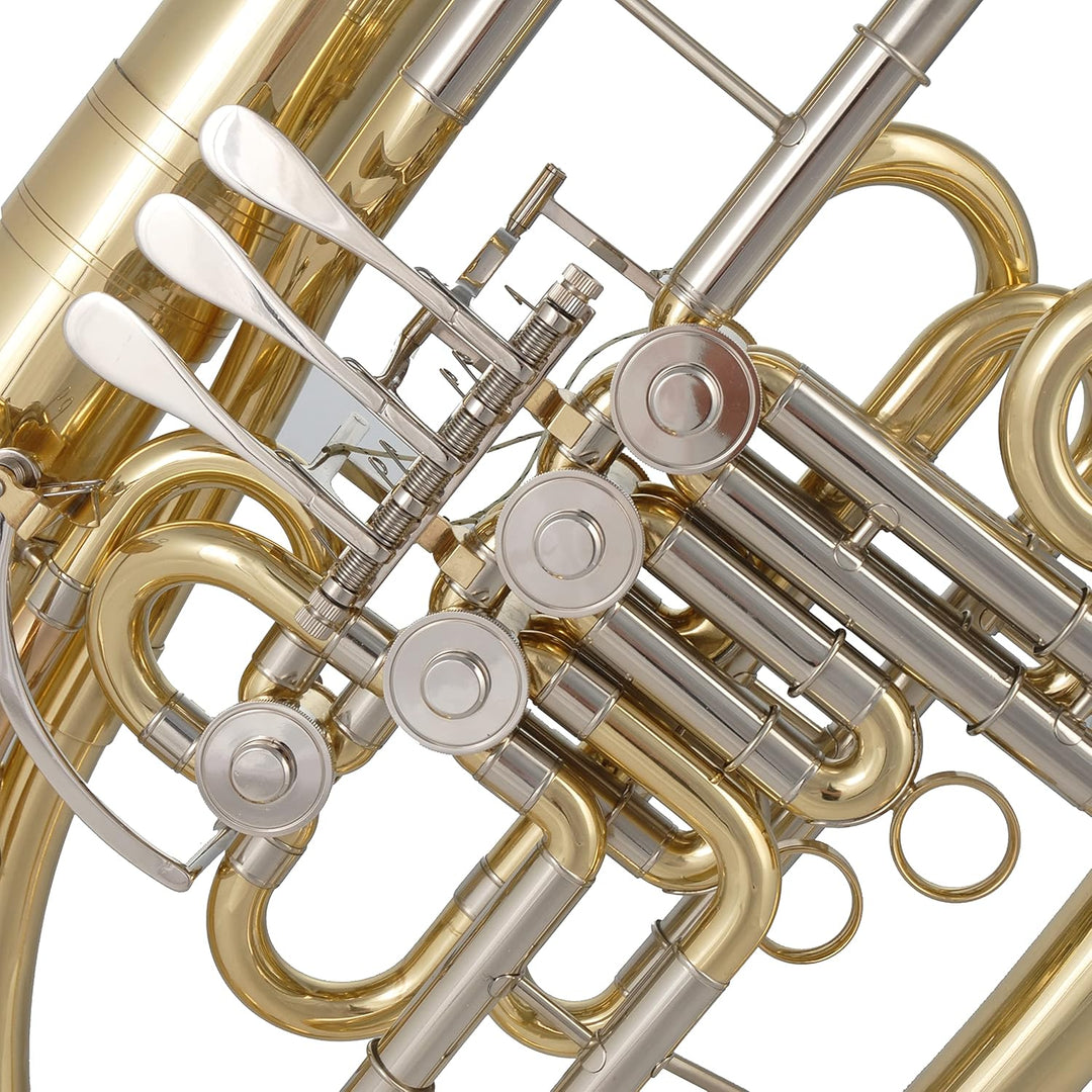 Tuyama® Wagnertuba in F/B - mit Umstellventil - Wagnerhorn - 3 Drehventile - Koffer, Mundstück, Zube