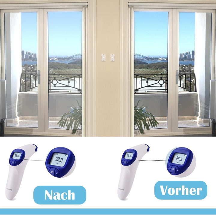 Fensterfolie von innen Durchsichtig von aussen Blickdicht,Sonnenschutzfolie Fenster innen UV-Schutz