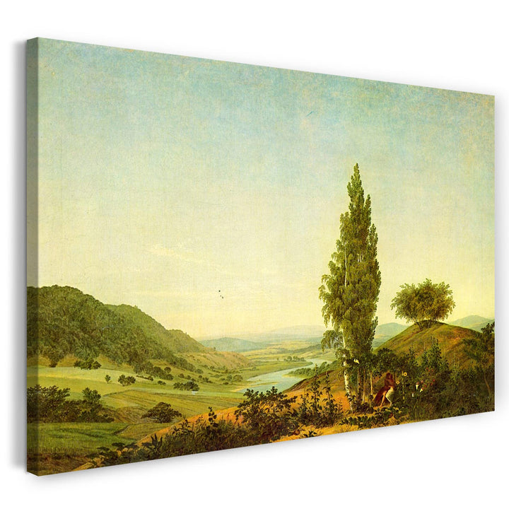 Printed Paintings Leinwand (80x60cm): Caspar David Friedrich - Der Sommer, Landschaft mit Liebesp 80