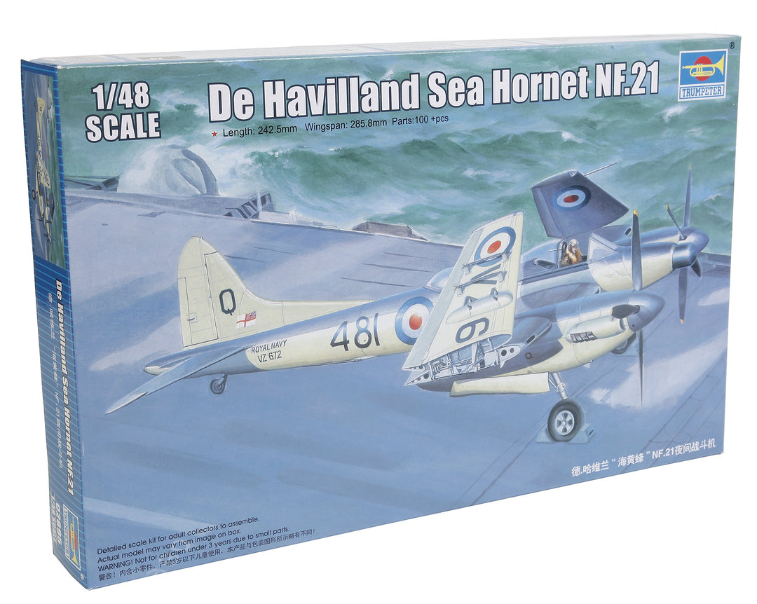 Trumpeter 02895 - Modellbausatz De Havilland Sea Hornet Nf.21