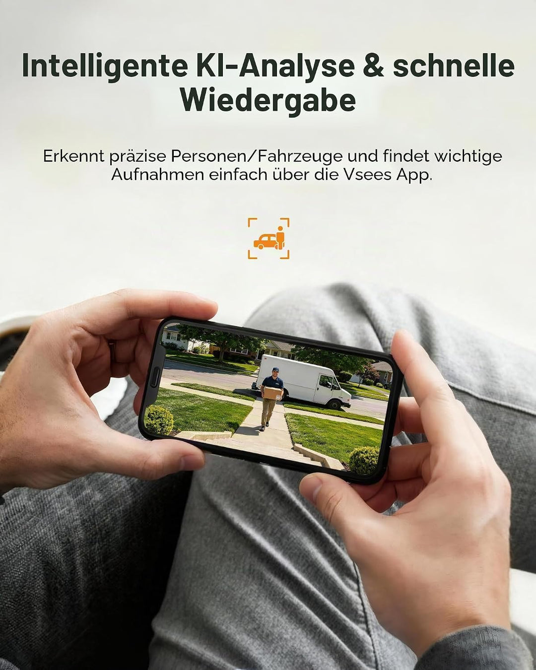 Anlapus  H.265+ 1080P Outdoor Überwachungskamera Set mit 2TB Festplatte 8CH 1080P DVR mit 8X 2MP Dom