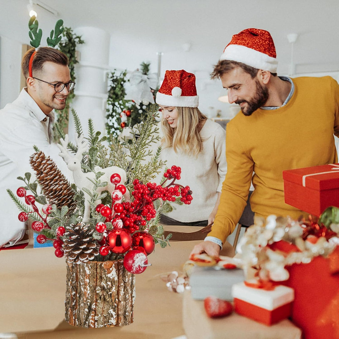 Klein Künstlich Weihnachtsbaum Weihnachten Deko - Mini Weihnachtsbaum Tannenbaum künstlich auf dem T