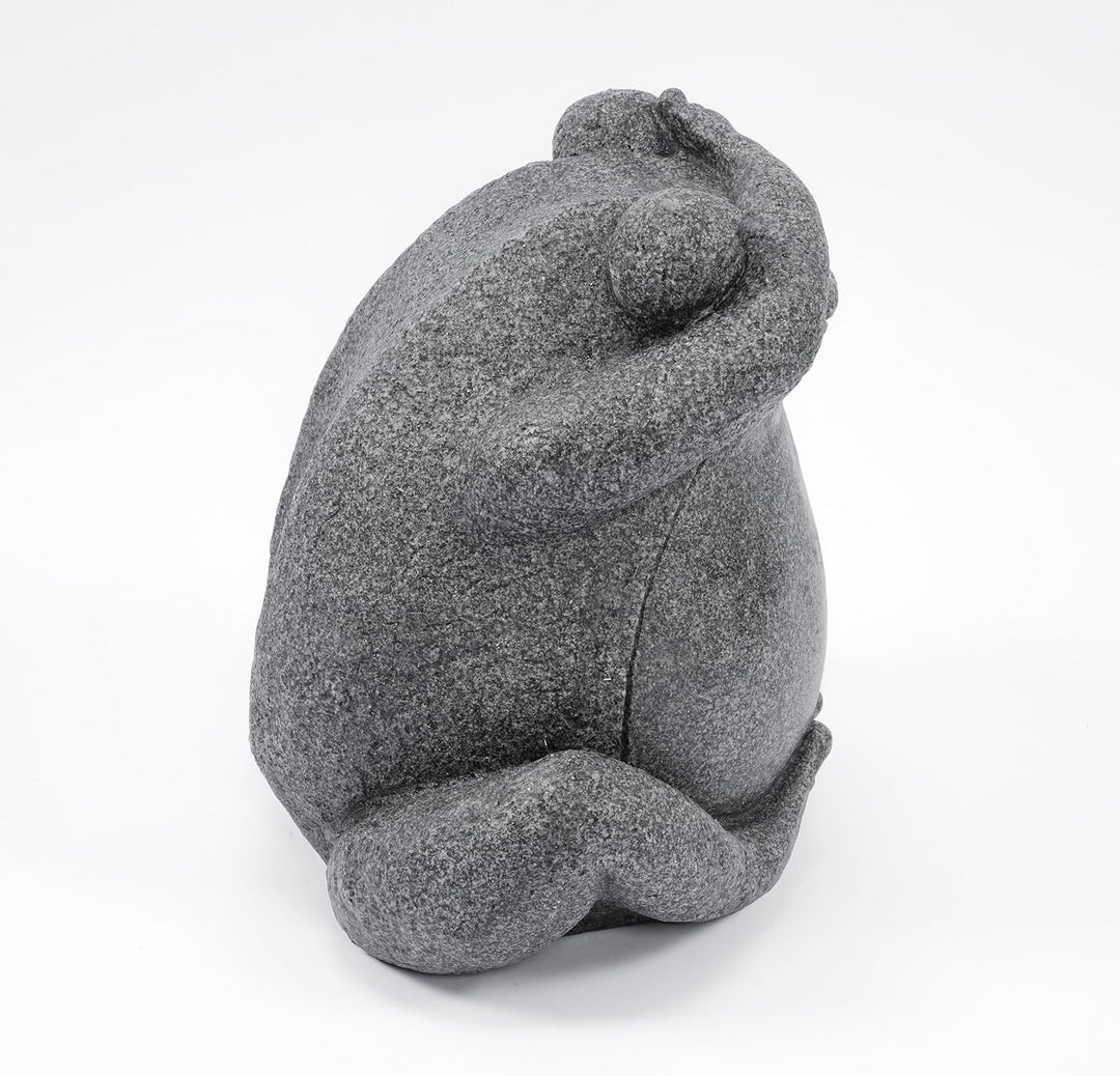 Esotec Wasserspeier-Figur Frosch sitzend EINZELFIGUR | Teichfigur Gartenstatue Gartenfigur Springbru