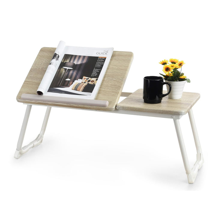 MEUBLE COSY Laptoptisch Frühstückstablett Höhenverstellbar Betttisch Laptopständer mit klappbaren Be