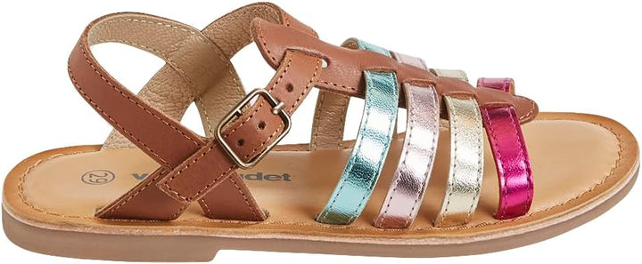 Vertbaudet Mädchen Römersandalen 37 EU Camelfarben, 37 EU Camelfarben