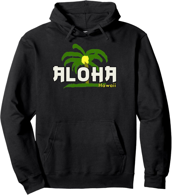 Hawaii Aloha Palm Tree Pullover Hoodie