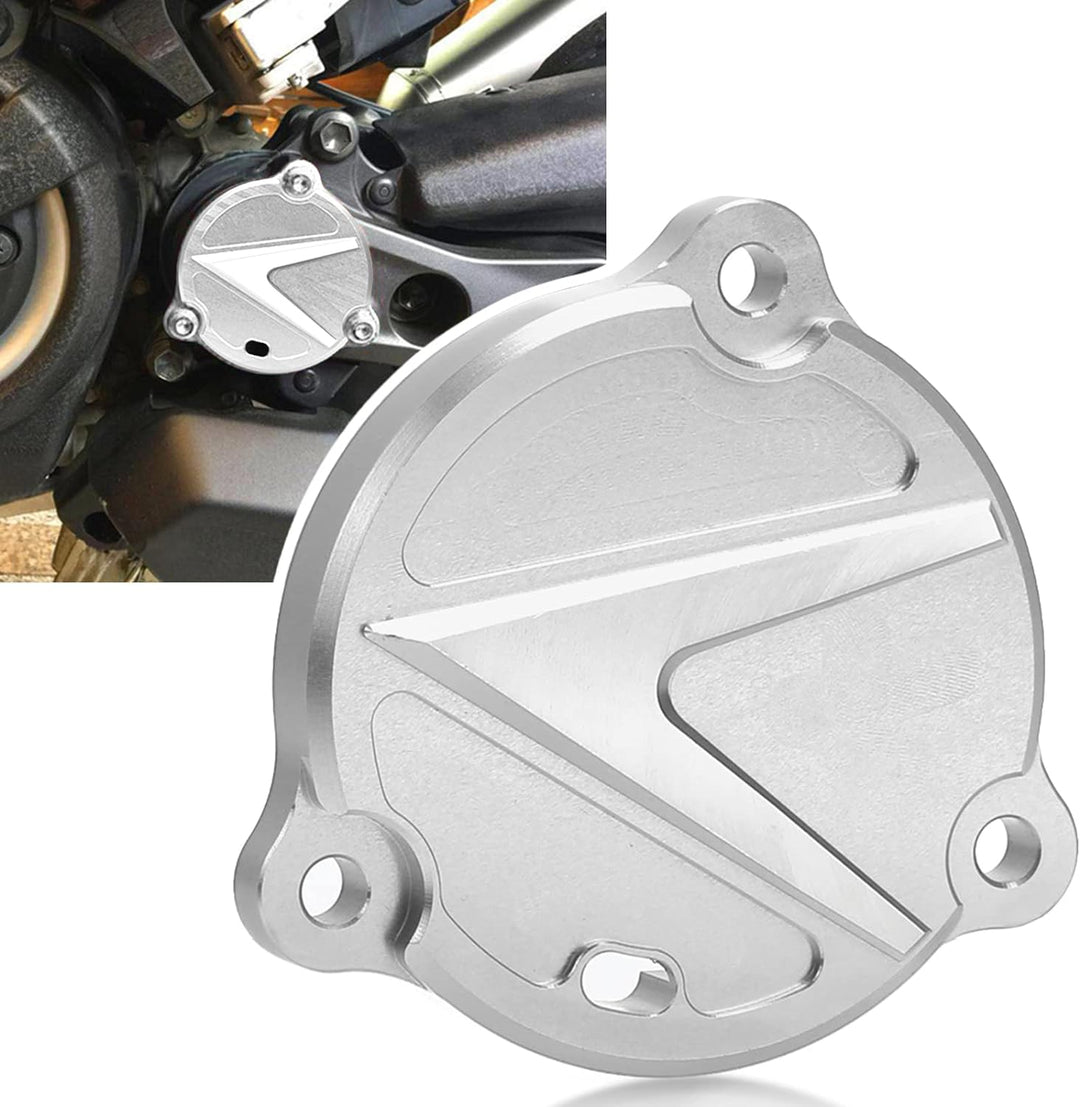 MOLONG Motorrad Motor Stator Schutzabdeckung Dekoration für T-MAX Tmax 530 2012-2019 Silber, Silber