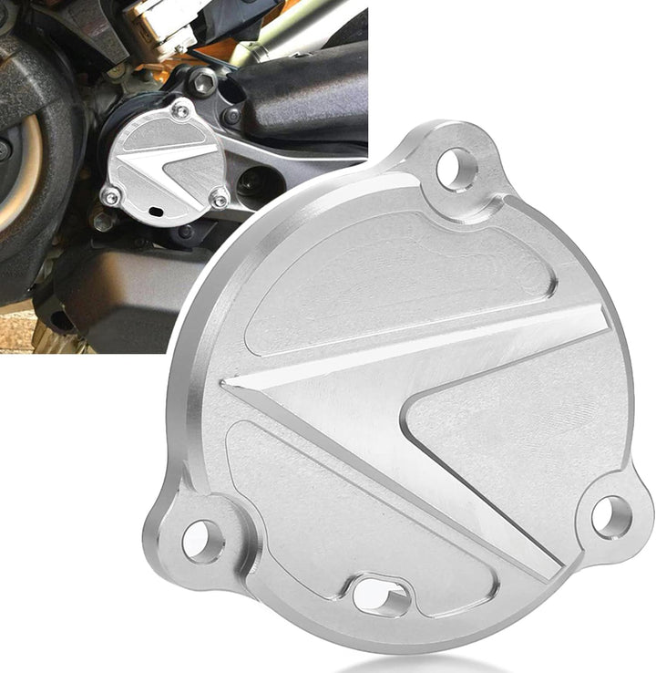 MOLONG Motorrad Motor Stator Schutzabdeckung Dekoration für T-MAX Tmax 530 2012-2019 Silber, Silber