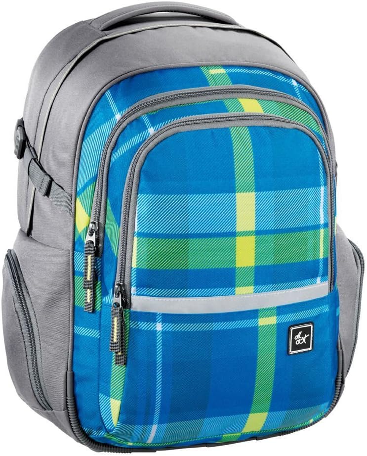 Bowatex All Out Rucksack Schulrucksack 30x19x42cm FILBY Woody Blue 138 546 + Adressanhänger