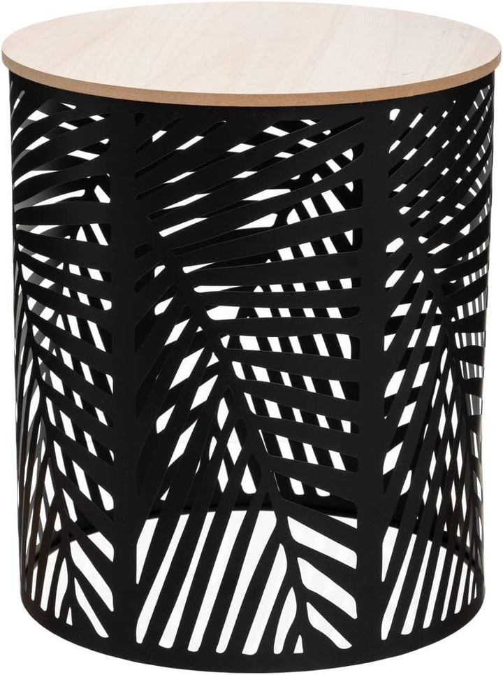 Set aus 2 Couchtischen Blätter schwarz - Schwarz - Atmosphera créateur d'intérieur cm Schwarz, cm Sc