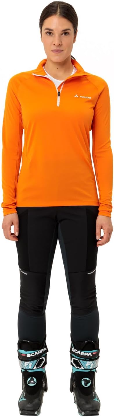 VAUDE Women's Larice Light Shirt II - Langarmshirt Damen - Funktionsshirt Damen 34 Kurkuma, 34 Kurku