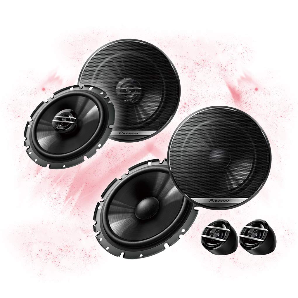 Mediadox Front/Heck 16,5cm/165mm Auto Lautsprecher/Boxen/Speaker Komplett-Set von Pioneer kompatibel