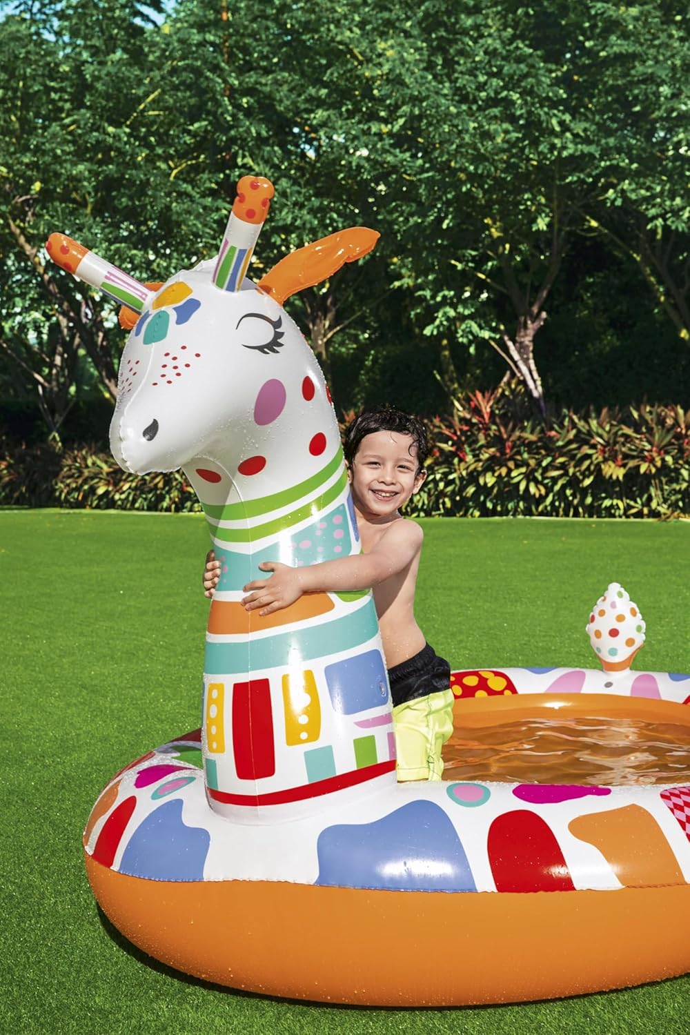 Bestway Planschbecken, Groovy Giraffe, 266 x 157 x 127 cm