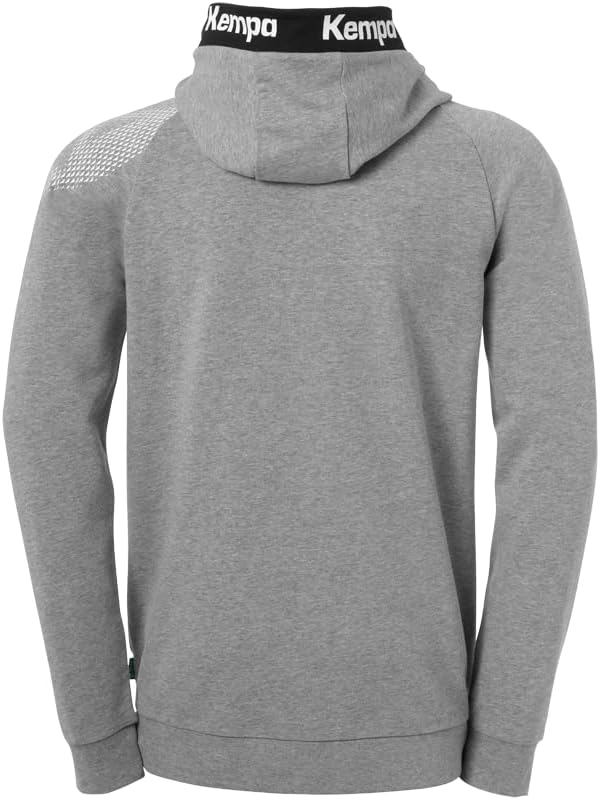 Kempa Men's Boys Training Jacket Sweatshirt Hoodie Pullover with Hood 3XL Dark Grau Melange, 3XL Dar