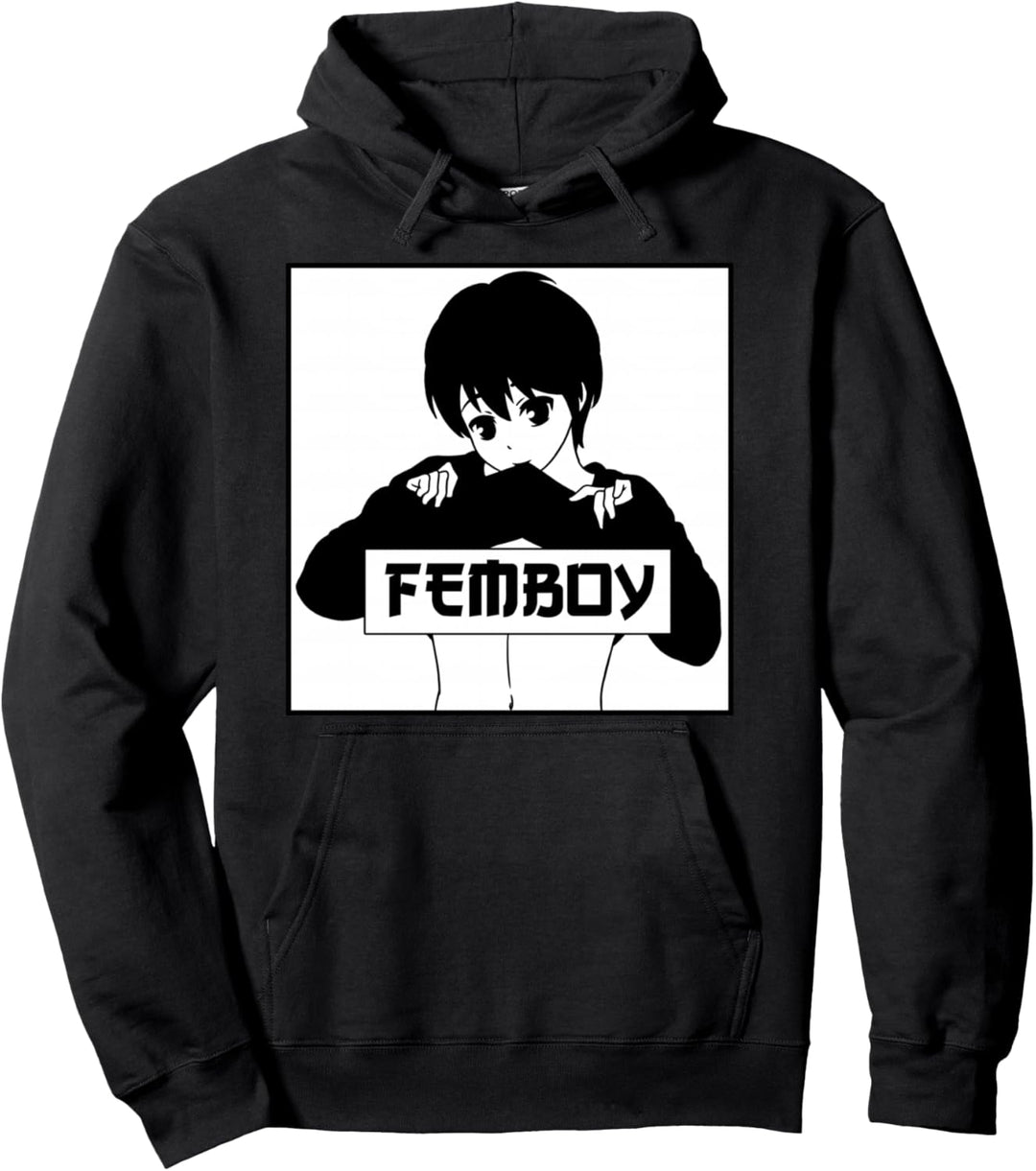 Femboy Japanese Anime Boy Crossdressing Pullover Hoodie