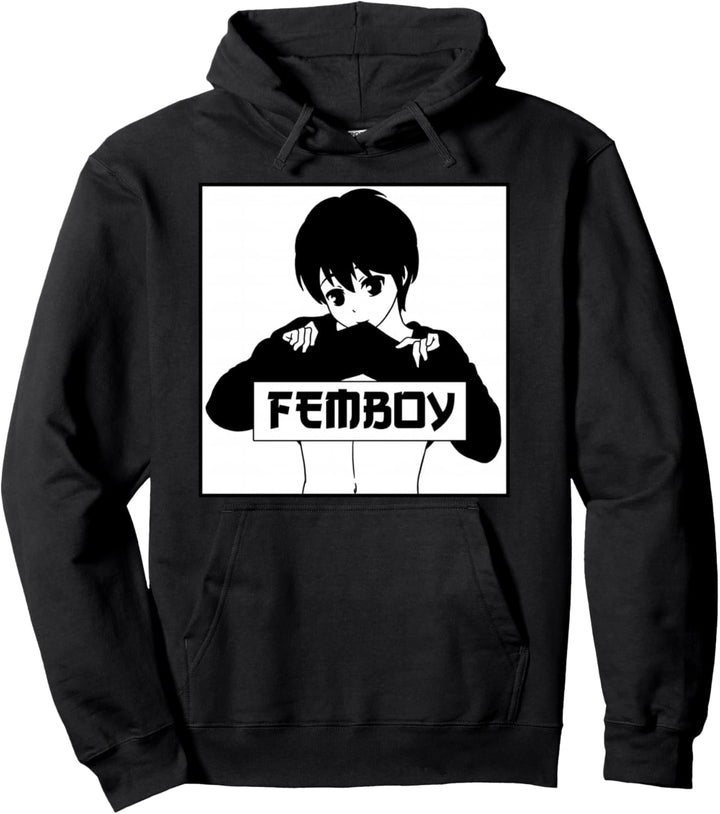 Femboy Japanese Anime Boy Crossdressing Pullover Hoodie