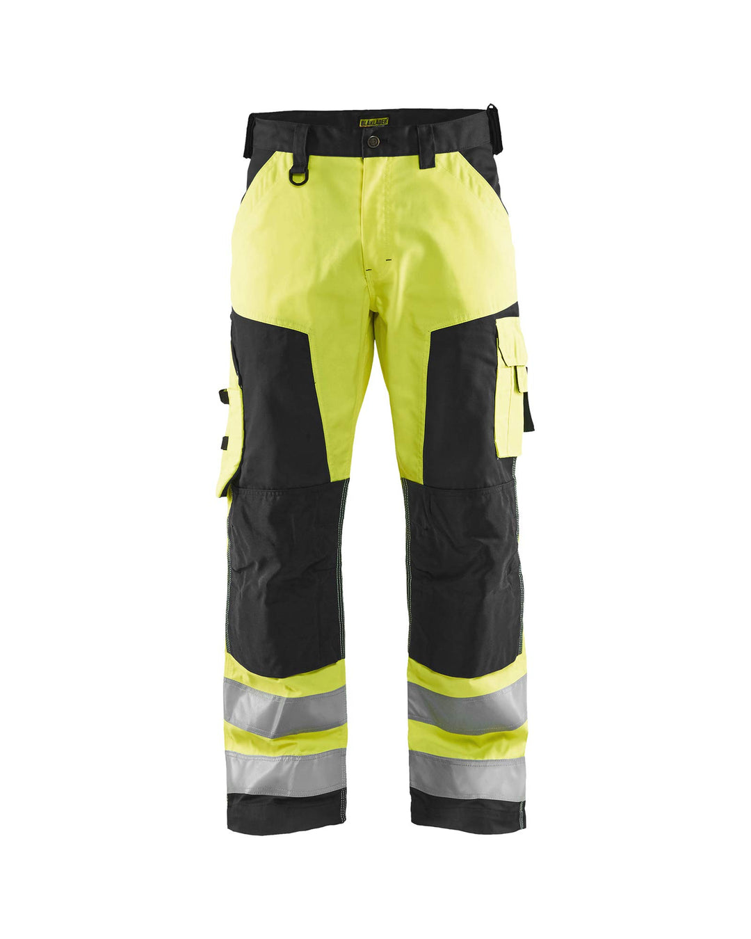 Blakläder Bundhose "High-Vis" ohne Nageltaschen Klasse 2, 1 Stück, C54, gelb / schwarz, 156618113399