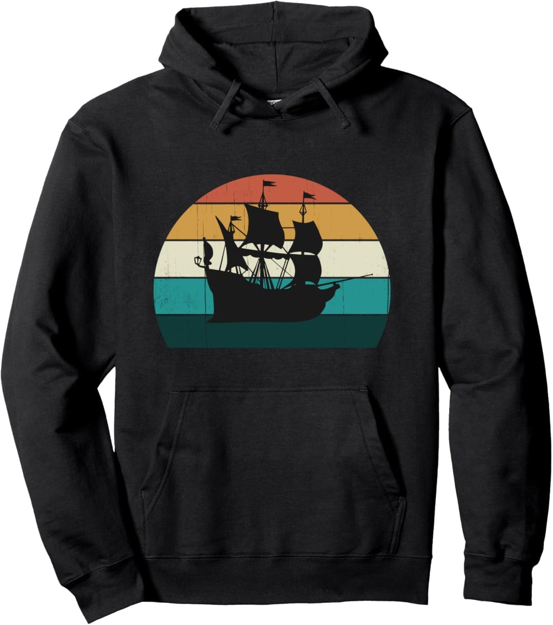 Schiff - cooler Sonnenuntergang Segelboot Galeonen Geschenk Pullover Hoodie