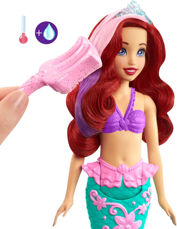 Mattel Disney Prinzessin Arielle die Meerjungfrau Puppe, Meerjungfrau Spielzeug, Schwanzflosse verän