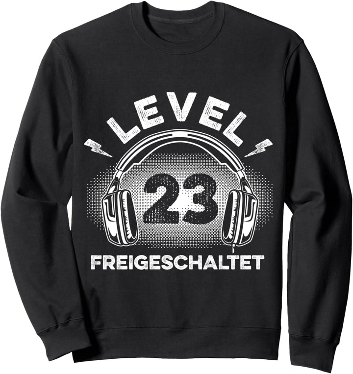 Level 23 Freigeschaltet 23 Jahre Gamer Geburtstag Geschenk Sweatshirt
