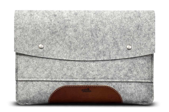 Pack & Smooch Hülle für MacBook Pro 14 (2021-2023) Sleeve Case 100% Wollfilz Und Pflanzlich Gegerbte
